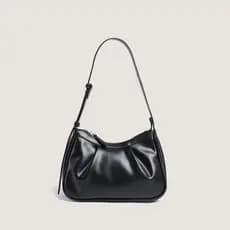 Bolsa feminina 2024 versão coreana novo estilo ins plissado axilas saco pequeno fresco moda um ombro nuvem saco método f