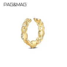 PAG & MAG High-End sentimento 925 prata clipe de orelha nicho luz luxo simples novo estilo na moda estilo legal orelha o