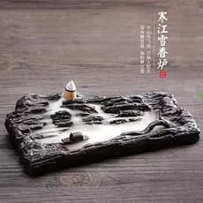 Hanjiang neve Backflow queimador de incenso tamanho pequeno ornamentos criativo areia roxa cerimônia chá doméstico Zen p