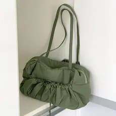 Bolsa plissada nas axilas nicho High-End novo estilo bolsa de ombro feminina Casual grande capacidade náilon Commuter sa