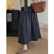 Fat mm Retro Polka Dot saia feminina 2025 verão tamanho grande cintura alta mais magro olhar a linha saia de comprimento