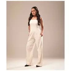 Macacão Pantalona Feminino Alça  com Lastex nas costas  confortavél e moderno