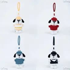 Pingente de pelúcia original da série de fantasias do Snoopy e Olaf, chaveiro fofo do boneco Olaf, amuleto para bolsa.