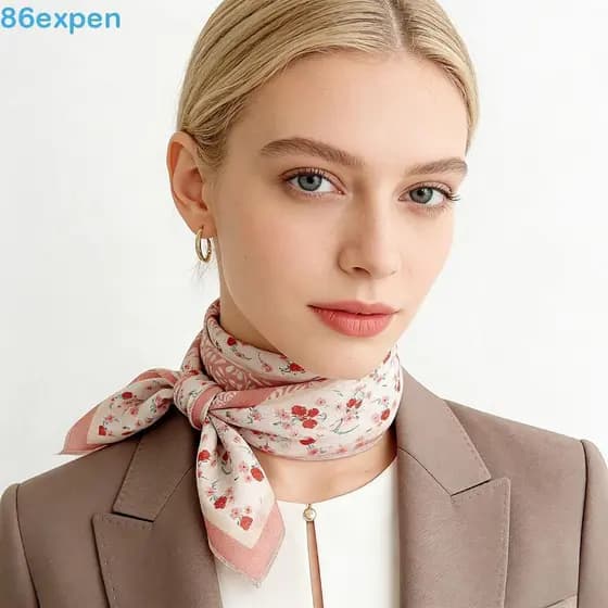 EXPEN1 Lenço Quadrado De Algodão , Faixa De Cabelo Coreano Caju Porca Impressão De Seda , Lenços Pequenos Respiráveis