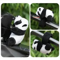 Meilong bicicleta Mountain bike guiador feixe dianteiro decoração Panda boneca criativo pequeno pingente equipamento de