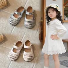 Meninas meninas sapatos 2026 novo estilo primavera verão sola macia respirável jardim de infância meninas bebê menina pr