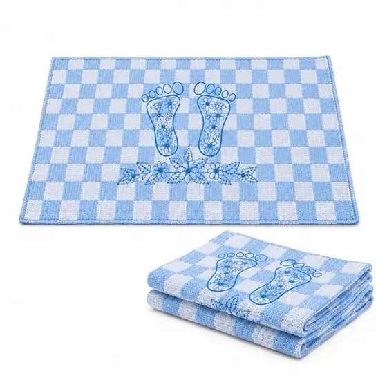 Kit Toalhas de Piso para Banheiro Pezinho 40cm x 60cm 100% Algodão