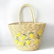 Bolsa bolsa transversal feminino Nova palha tecido saco Wheatgrass bordado tecido saco verão praia bolsa de ombro bolsa