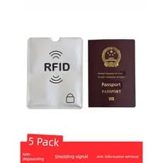 Porta-passaporte de viagem espessado à prova d'água blindado RFID