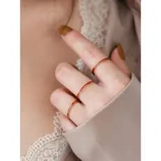 anel solitario anel de namoro Ano Novo Vermelho Superfino Feminino Estilo Legal Dia dos Namorados Círculo Simples