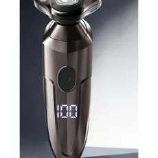 barbeador eletrico masculino Chique barbeador elétrico masculino carga rápida portátil três lâminas barba barbeador novo