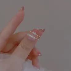 anel anel solitario 925 prata esterlina zircão amor coração anel feminino estilo fino anel de dedo indicador anel de cau