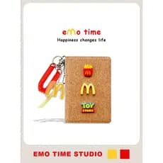 Emo Red Mai Mai M Note Porta-passaporte Cartão de embarque Bilhete no exterior Viagem transfronteiriça Homens Mulheres E