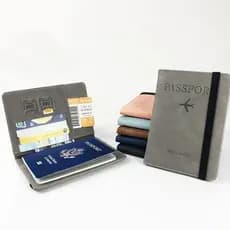 Porta-passaporte Porta-bilhetes para passaporte Capa protetora multifuncional para passaporte Bolsa para documentos no e