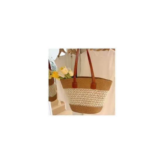 Bolsa bolsa transversal feminino Design oco saco de palha feminino grande capacidade tecido cesta de vegetais verão prai