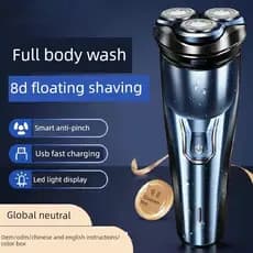Novo barbeador elétrico automático de corpo inteiro lavável barbeador elétrico portátil multifuncional barbeador masculi