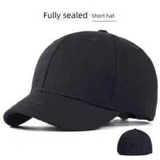 boné masculino boné Boné de beisebol de aba curta com vedação completa, chapéu de sol de aba pequena masculino, femini