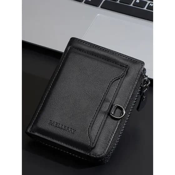 carteira masculina carteira masculina com ziper Carteira masculina estilo curto High-End Retro carteira masculina simple