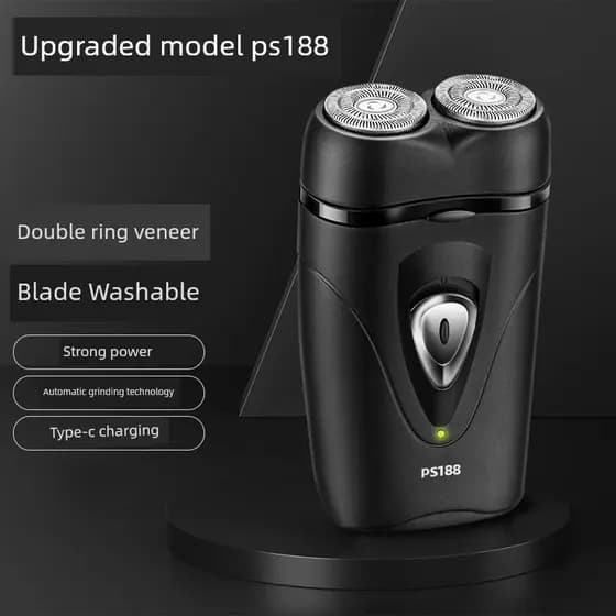 barbeador eletrico masculino PS188 Barbeador Elétrico Lâmina Flutuante Navalha Barbeador Masculino Recarregável para Via