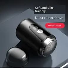 Navalha elétrica masculina viagem portátil recarregável pequeno canhão de aço navalha Mini corpo inteiro à prova dwaterp