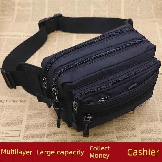 Coleção de dinheiro italiano para meninas de tamanho grande, bolsa de cintura prática e resistente ao desgaste multicama