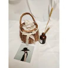 bolsa feminina bolsa femenina Japonês portátil Rattan saco coreano Retro ins saco de palha praia férias saco de bambu te