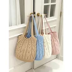 bolsa feminina Bolsa Bolsa de grande capacidade feminina 2026 novo estilo All-Match de um ombro à beira-mar férias praia