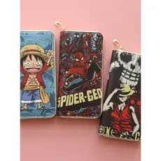 carteira masculina carteira masculina com ziper Carteira masculina longa estudante de grande capacidade com zíper slots