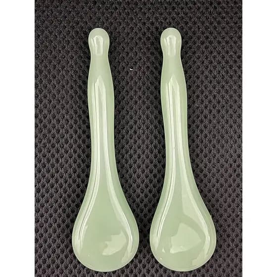 Laje de Jade Natural raspagem raspador de beleza facial olho tendão vara feminino raspagem ferramenta útil desintoxicaçã