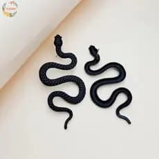 PEEWANY1 Brincos De Cobra Animal , Em Forma Punk Vanguardista Liga Metálica Exagerada