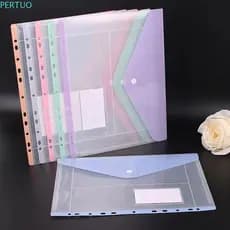 Bolsos Para Fichário PERTUO , Bolsa Transparente De Arquivo De Folhas Soltas De Alta Capacidade Comercial Documentos Com