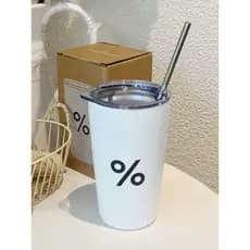Xícara de café arábica do mesmo estilo, estoque pronto, 100% aço inoxidável, portátil, copo de mesa, presente