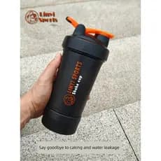 Copo agitador portátil de três camadas para homens e mulheres, copo agitador de proteína em pó, Milkshake, esportes, Fit