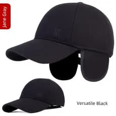 boné boné masculino Outono inverno chapéu masculino de meia-idade idosos inverno quente proteção de ouvido boné de bei