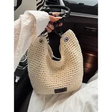 bolsa transversal feminino bolsa feminina Bolsa feminina novo estilo elegante All-Match ombro mensageiro saco tecido bal