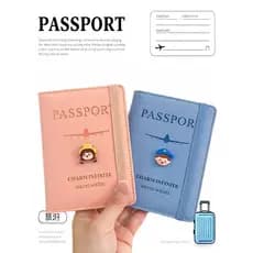 Ins capa protetora para passaporte de viagem, capa fofa simples para passaporte, porta-passaporte de desenho animado jap