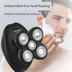 barbeador eletrico masculino Junpaishi Barbeador elétrico Barbeador Ferramenta útil Barbeador à prova d'água recarregáve