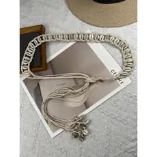 cinto feminino plus size cinto feminino largo Saia feminina trançada estilo étnico com franjas e cinto