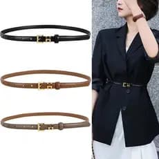 cinto feminino plus size cinto feminino Senhoras H fivela carta pequeno cinto de couro macio All-Match moda ins estilo d