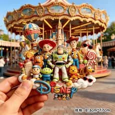 2026 novo produto Disney Toy Story geladeira adesivo Buzz Lightyear Metal magnético criativo bonito menino seis um peque