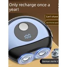 Alemão pequeno canhão de aço barbeador elétrico novo estilo automático lavável portátil carro Original masculino