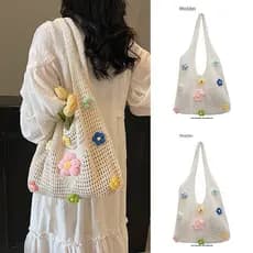 bolsa feminina Bolsa Primavera verão beira-mar férias estilo praia tecido palha saco feminino 2026 novo estilo grande ca