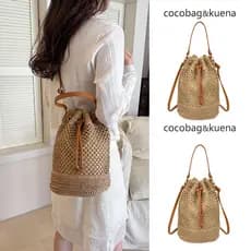 bolsa transversal feminino Bolsa Verão verão verão beira-mar férias estilo tecido palha saco feminino 2026 novo estilo g