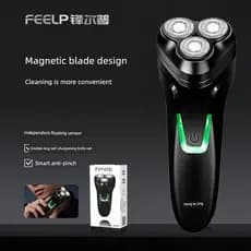 Navalha afiada 2025 novo estilo 4D três cabeças flutuante navalha elétrica recarregável navalha masculina