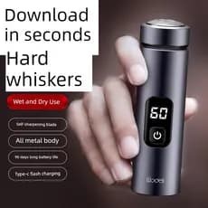 barbeador eletrico masculino Barbeador elétrico masculino barbeador recarregável pequeno carro Mini portátil barba laváv