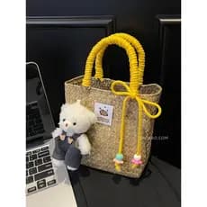 bolsa feminina Bolsa Super quente nicho artesanal bambu grelha tecido saco 2026 novo estilo verão All-Match portátil ces