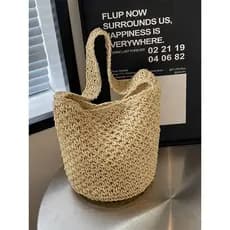 Bolsa bolsa feminina Bolsa de tecido de grande capacidade feminina 2025 novo estilo versão coreana All-Match saco de pal