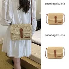 bolsa femenina bolsa transversal feminino Verão à beira-mar férias estilo tecido palha pequeno saco feminino 2026 novo e