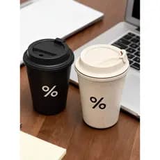 Pronto estoque INS Arábica estilo 100% xícara de café ecologicamente correta palha de trigo copo portátil caneca de água