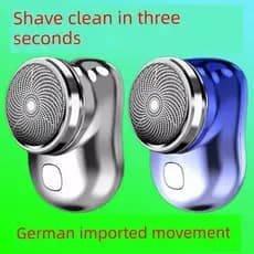 Barbeador elétrico masculino barbeador recarregável Mini carro pequeno portátil barba lavável faca de barba